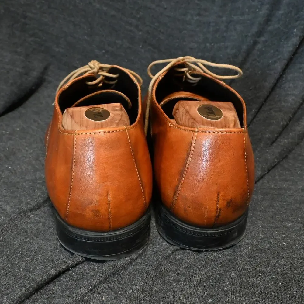 Cole Haan Men's 12M Jefferson Cap Toe Oxford Brown Leather Dress Shoes